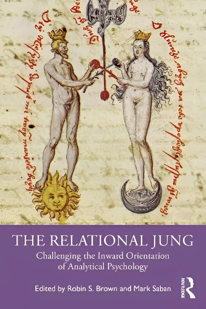 The relational jung book cover with crowned figures exchanging a red orb challenges the inward in analytical psychology