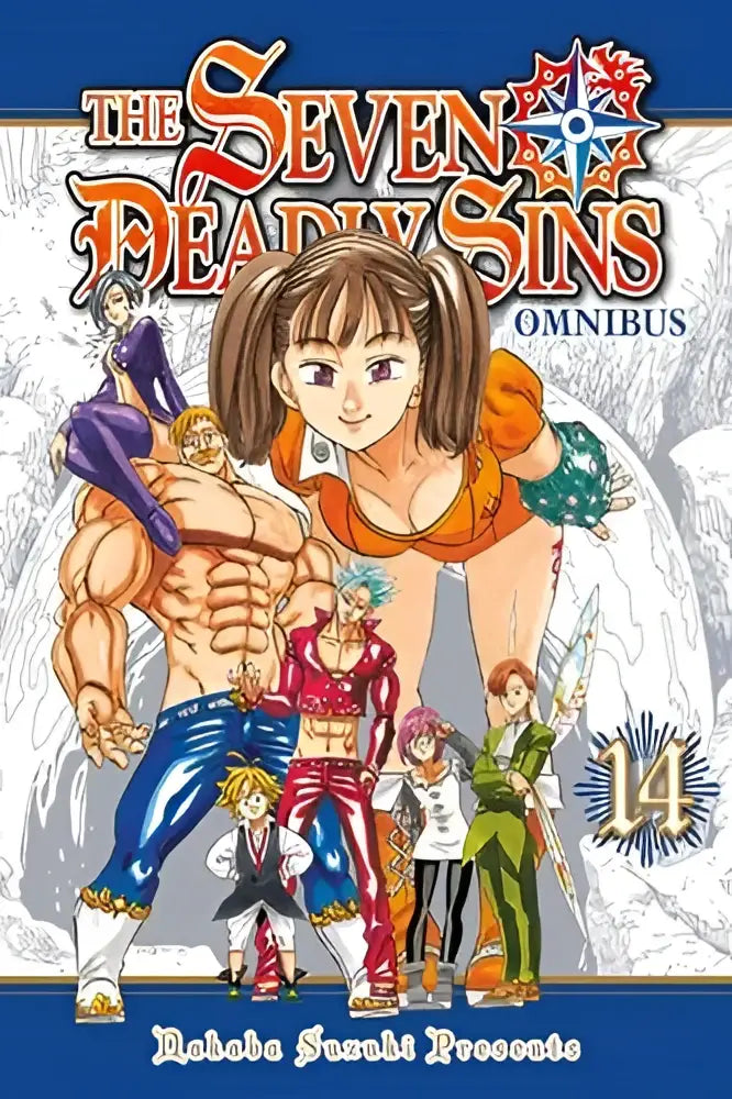 The seven deadly sins omnibus 14 volume 40-41 features vibrant anime characters in dynamic poses with a snowy backdrop