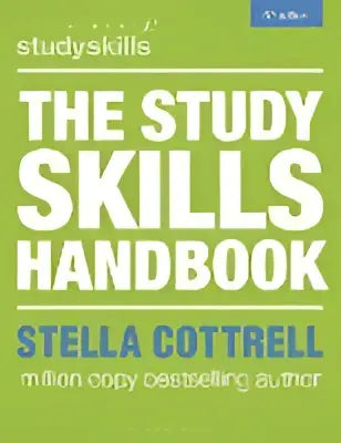 The study skills handbook paperback by stella cottrell with a white cover and bold green text for academic success