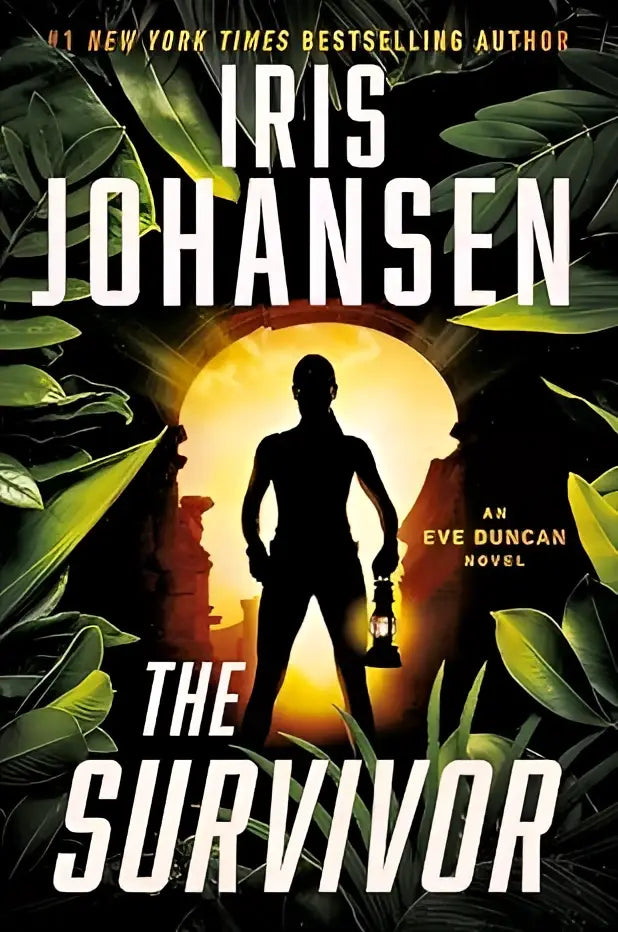 The survivor eve duncan book 30 thriller novel with bold white lettering on dark cover featuring green foliage and man silhouette