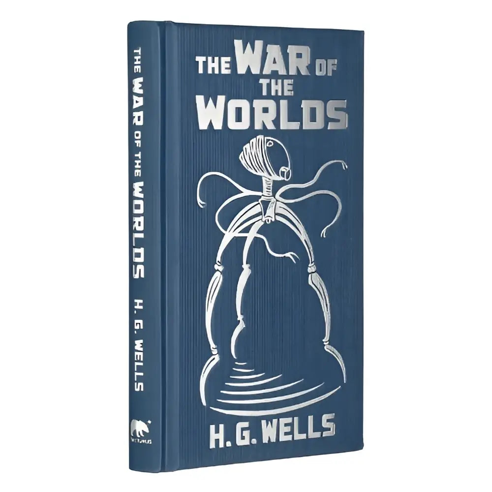 Blauwe hardcover pocket edition van the war of the worlds door h.g. wells, gilded pocket edition