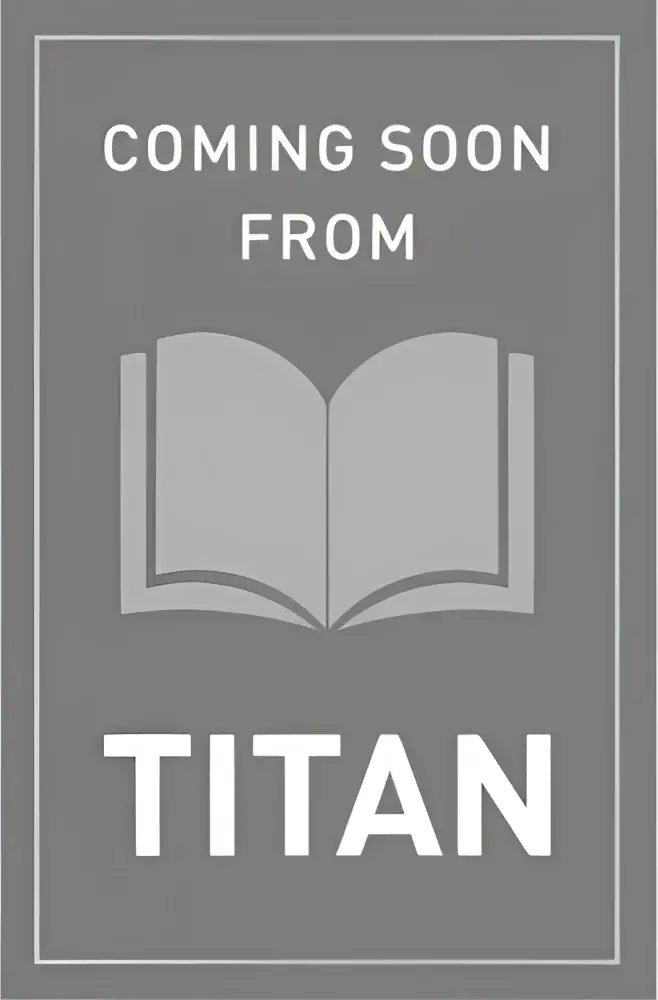 Grijze boekomslag met witte tekst coming soon from titan en een gestileerd open boek in dark academia anthology these hallowed halls