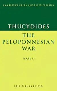 Een hardcoverboek met een groen en geel omslag en zwarte schreefletters getiteld thucydides the peloponnesian war book ii bewerkt door js