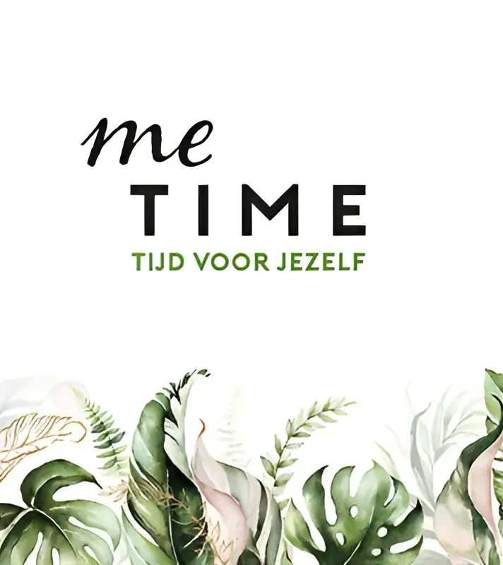 Minimalistisch logo ontwerp voor me time met elegante zwarte teksten tijd voor jezelf voor persoonlijke tijd