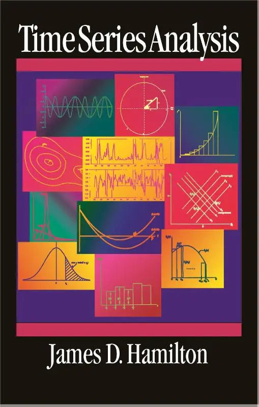 De boekomslag van time series analysis door james d toont een tijdreeksen analyse boek voor statistisch gebruik
