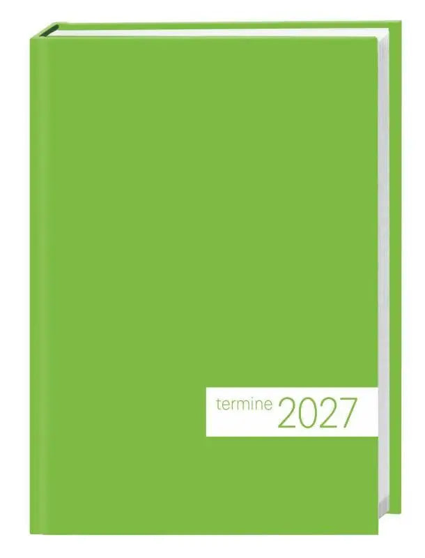 times&more Grün Kalenderbuch 2027 - Bunter Terminkalender mit flexiblem Umschlag. Handlicher Wochenplaner. Taschenkalender zum Planen von Terminen.