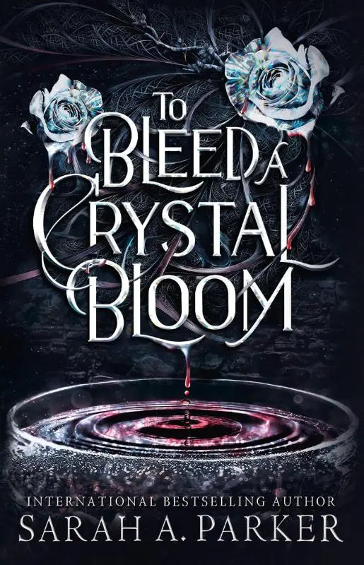 De boekomslag van to bleed a crystal bloom door sarah a met een kristallen bloem in pastelkleuren