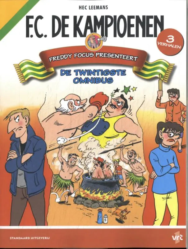 Cover van de comic f.c. in de twintigste omnibus van hec leemans met focus op strips algemeen
