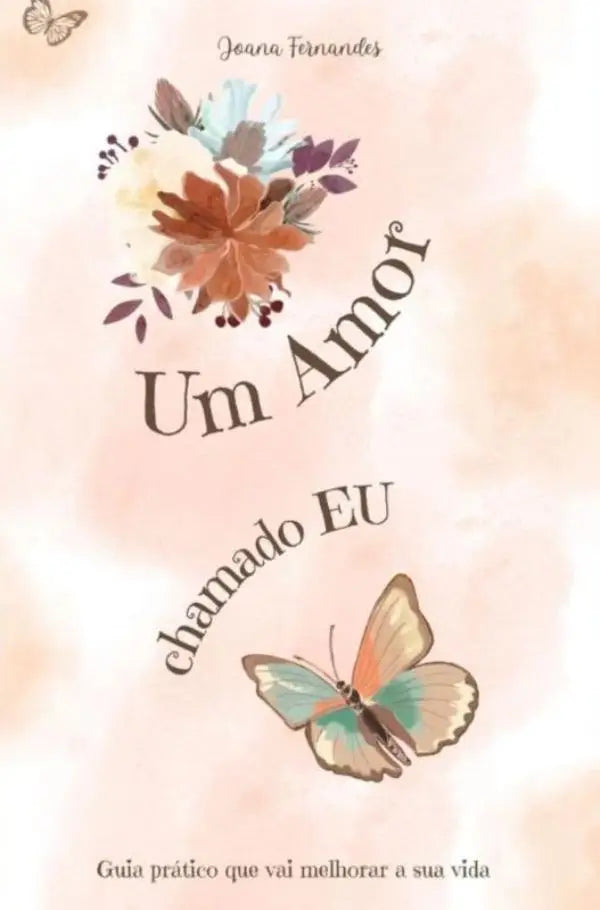 Soft roze aquarel boekomslag met bloemillustratie en titel um amor chamado eu die que vai melhorar de sua vida