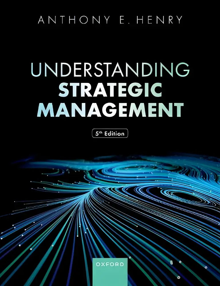 Zwart hardcover boek understanding strategic management door anthony e introductie tot strategisch beheer en praktijkvoorbeelden