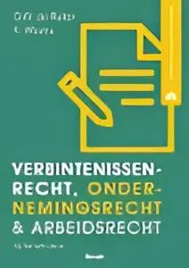Groen wit document met zwarte tekst en titel verbintenissenrecht ondernemingsrecht arbeidsrecht van koninklijke boom uitgevers