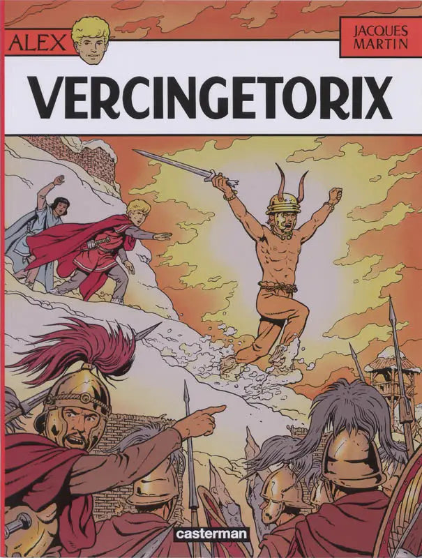 Cover van alex vercingetorix comic boek door jacques martin met gedetailleerde karakters en casterman strips stijl