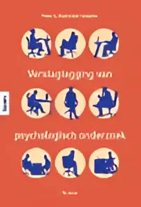 Blauw-wit grafisch t-shirt met Nederlandse tekst verslaglegging van psychologisch onderzoek van peter starreveld voor hoger onderwijs