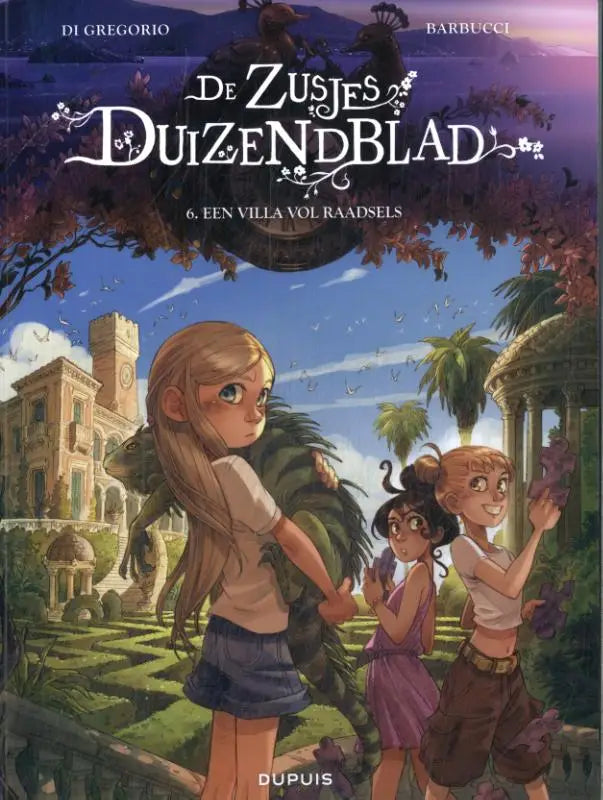 De cover van het nederlandstalige graphic novel de zusjes duizendblad door giovanni di gregorio, dupuis editie