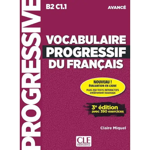 Marron Vocabulaire progressif du français 3e édition niveau avancé werkboek
