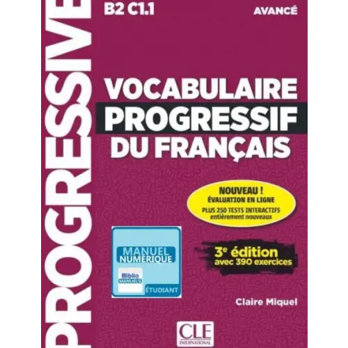 Vocabulaire progressif du français 3e édition - niveau avancé ebook interactif manuel numérique élève - vocabulaire