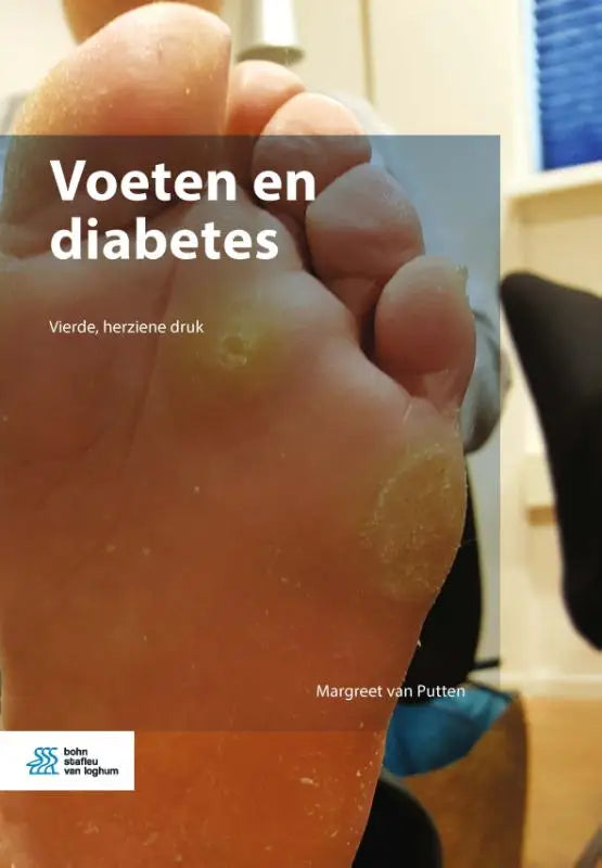 De boekcover van voeten en diabetes toont een close-up van een voet met droge, gebarsten huid en eelt paramedisch algemeen