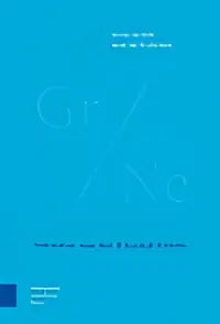 Blauw minimalistisch boekvormleer van het klassiek grieks met lucien van beek en janric van rookhuijzen van amsterdam university press