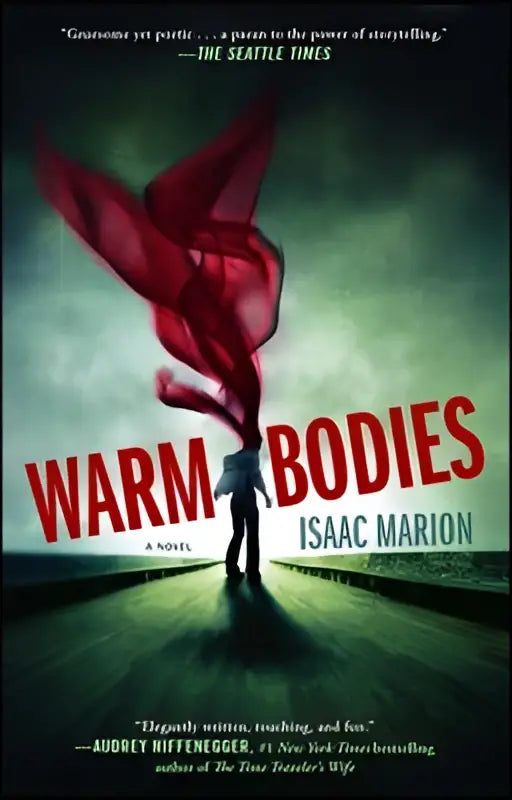 Rode stof die in de wind wappert tegen een donkere lucht voor het boek warm bodies uit de warm bodies serie