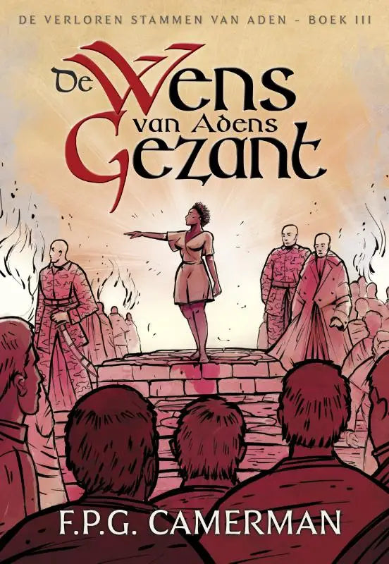 De cover van het comicboek de wens van adens gezant door fpg met kleurrijke illustratie en titel zichtbaar