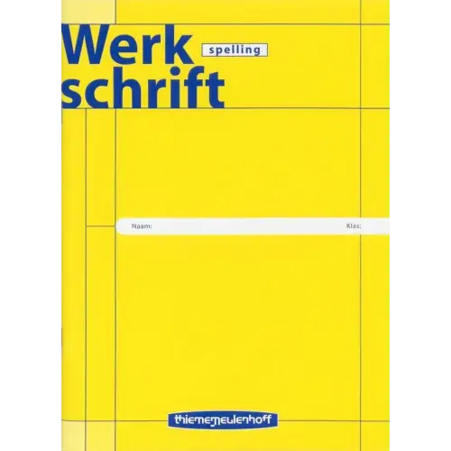 Werkschrift spelling - werkschrift spelling - boek
