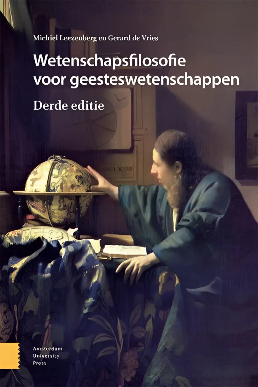 De cover van het boek wetenschapsfilosofie voor geesteswetenschappen derde editie door michiel leezenberg en gerard de vries