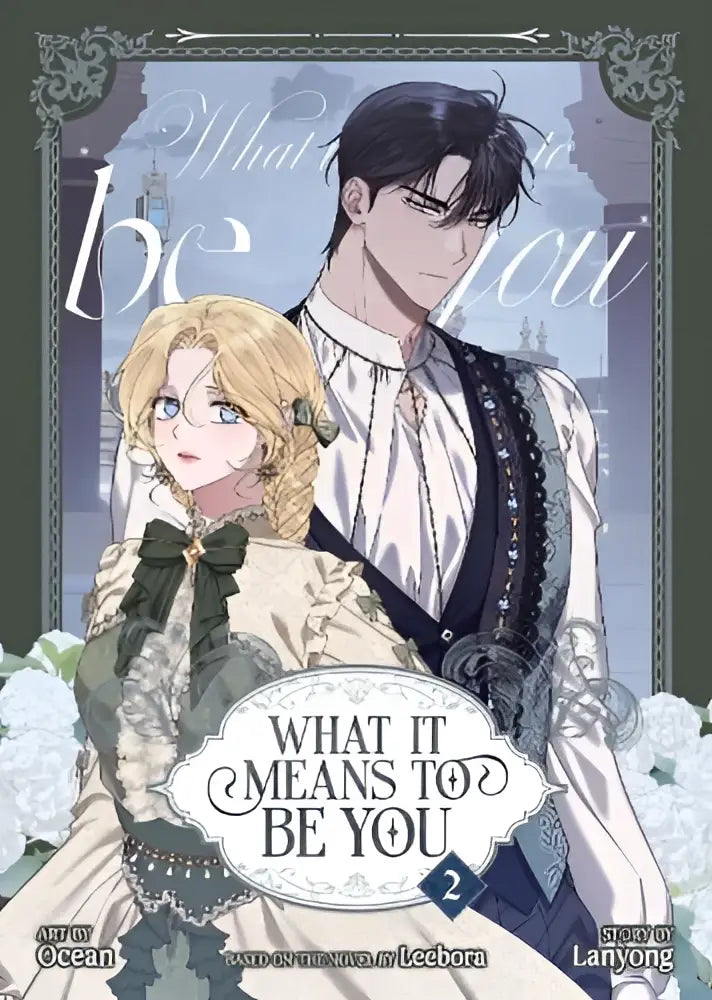 De cover van het geïllustreerde stripboek what it means to be you vol 2 toont twee personages in elegante kleding
