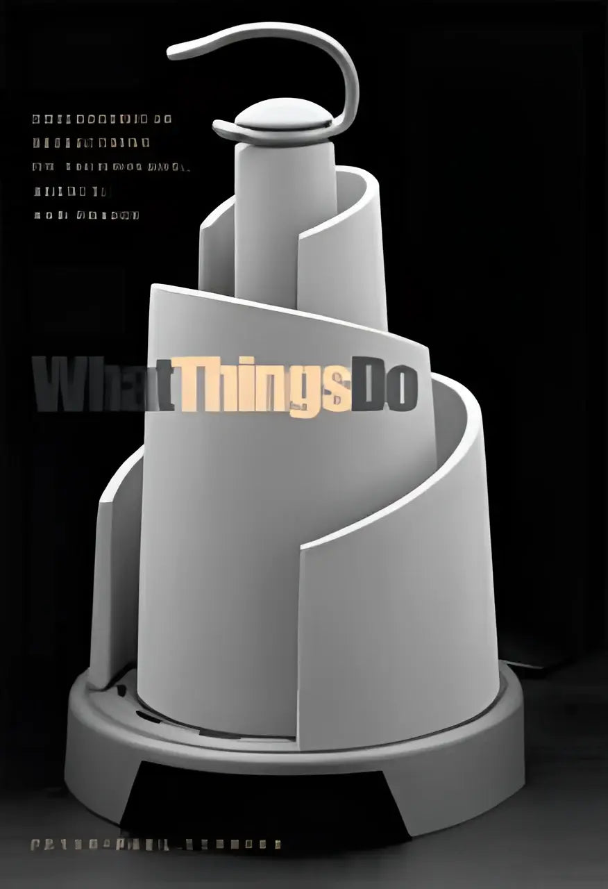 The book cover of peter-paul verbeek’s what things features a white ceramic object with layered curves and a metallic loop handle