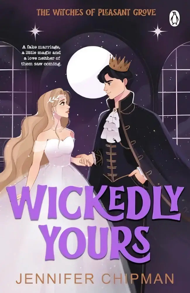 De wickedly yours fantasy romance roman van jennifer chipman toont een prins en prinses onder een volle maan penguin books ltd