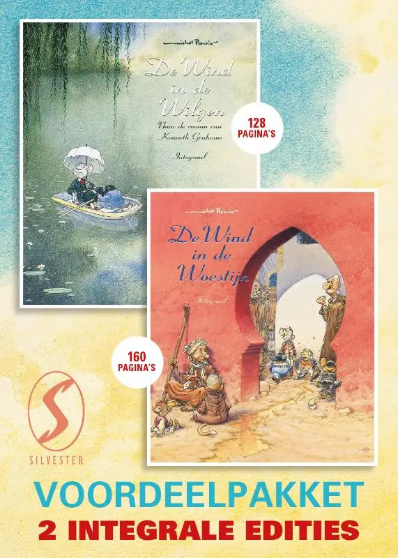 Silvester boek bundle met twee geïllustreerde edities van de wind in de wilgen en de wind in de woestijn woestijn voordeelpakket
