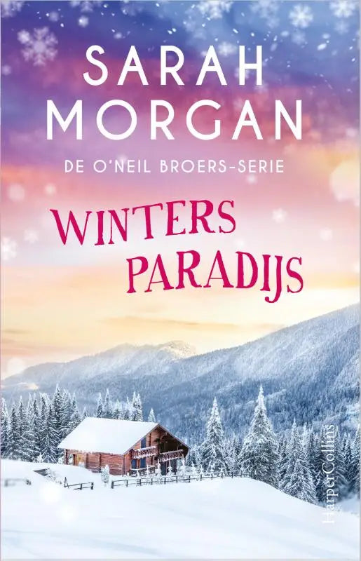 Winters paradijs houten cabin bedekt met sneeuw tussen met rijp beklede dennen onder schemerige hemel o’neil broers