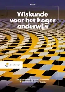 Wiskunde voor het hoger onderwijs met gedurfd geometrisch patroon van zwarte en gele vierkanten door gooitzen zwanenburg en jacques timmers