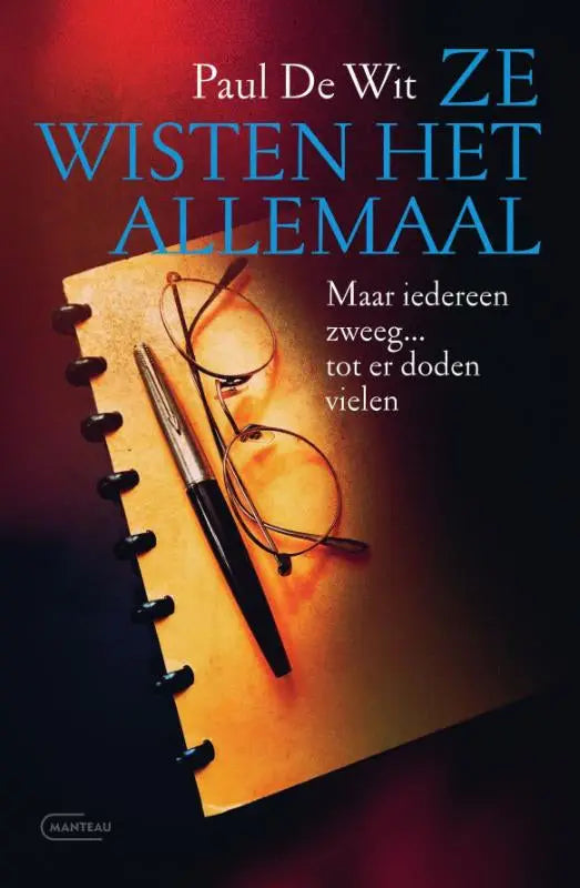Spiralbound notebook with warm textured yellowbrown cover and black metal spirals for ze wisten het allemaal