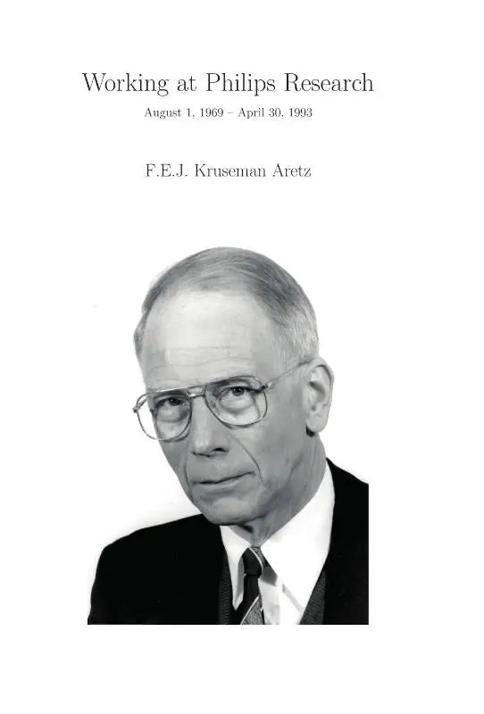 Zwart-wit portretfoto van f.e.j. werkend bij philips research van 1969 tot 1993