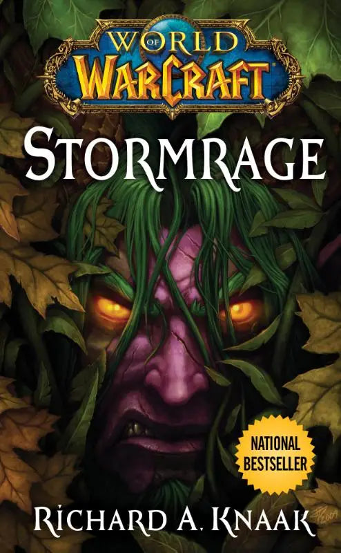 The cover of the World of Warcraft novel Stormrage by Richard A, featuring a dark fantasy illustration