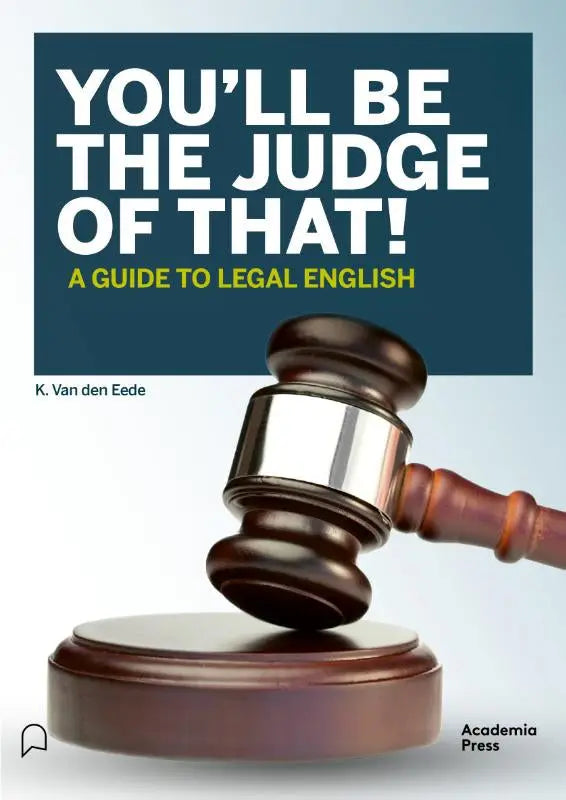 A polished wooden gavel with a silver band resting on a dark brown base in the product youll be the judge of that