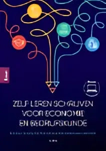 Vibrant abstract graphic with colorful lines on dark background for leren schrijven book by bas karreman and eveline osseweijer