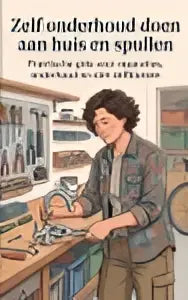 Een vrouw naast witte dozen van de praktische gids zelf onderhoud doen aan huis en spullen voor slim zelfklussen