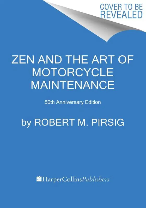 Blauw hardcover boek zen and the art of motorcycle maintenance 50th anniversary edition van robert m