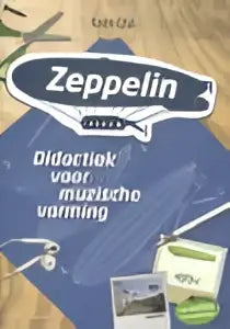 Zeppelin deodorant spray in een slanke, metallic blauwe fles met groene accenten voor koen crul kunstzinnige vorming algemeen