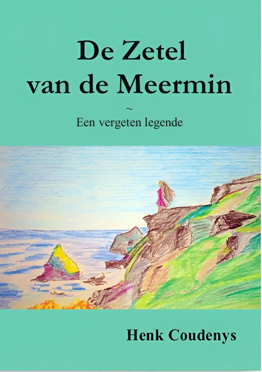 De zetel van de meermin nederlandstalig paperback van henk coudenys met kleurrijke krijttekening voor jonge lezers